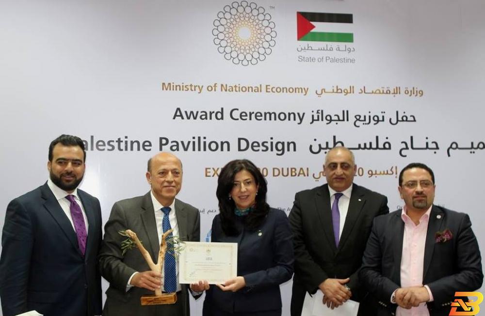 ’الناشر’ تفوز بمسابقة أفضل تصميم لجناح دولة فلسطين في اكسبو دبي 2020