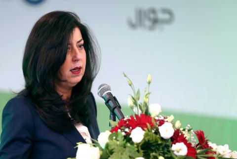 وزيرة الاقتصاد الوطني عبير عودة-ارشيف وفا عودة: بيانات حقوق الضمان للأموال المنقولة تشير لتسهيلات بأكثر من 400 مليون دولار
