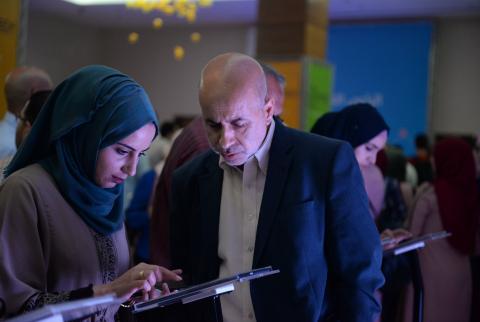 جانب من فعاليات مؤتمر اكسبوتك 2018-تصوير فلاش فلسطين موسى: 6% مساهمة قطاع تكنولوجيا المعلومات في الدخل القومي