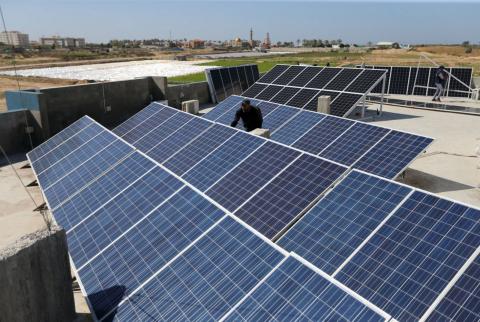 إطلاق مشروع تأمين الطاقة في غزة من خلال الطاقة الشمسية بآلية القرض الدوار