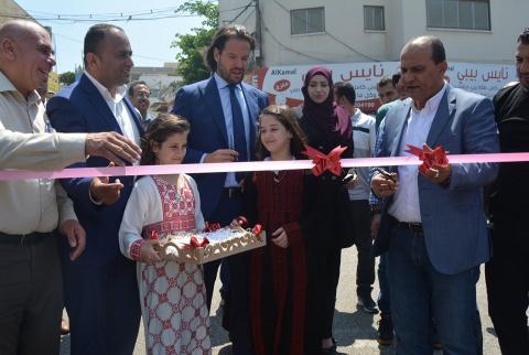  افتتاح مشروع الشارع الأوروبي في قرية برطعة بمحافظة جنين