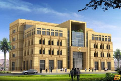 رسم هندسي لمقر سلطة النقد الفلسطينية في رام الله سلطة النقد تصدر تعليماتها للمصارف بشأن الاستثمار
