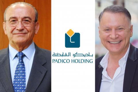 بشار وصبيح المصري يتوسطهما شعار "باديكو" الهيئة العامة لباديكو تعقد اجتماعها السنوي