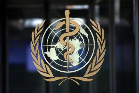 شعار منظمة الصحة العالمية. أرشيف رويترز الصحة العالمية: ’دليل’ على إمكانية انتشار كورونا عبر الهواء