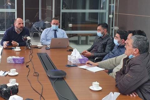 جانب من المؤتمر الصحفي قطاع الأوراق المالية يستعرض أهم إنجازات وتحديات 2020
