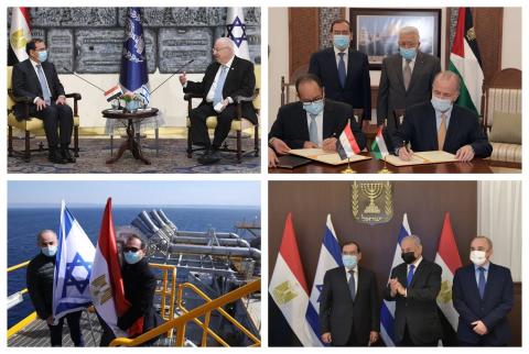 جانب من زيارة وزير البترول والثروة المعدنية المصري طارق الملا إلى رام الله وتل أبيب مصر تنجز خطوات كبيرة نحو تحولها لمركز إقليمي لتداول الغاز الطبيعي