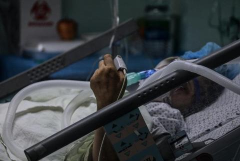 غرفة العناية المكثفة في المستشفى الأوروبي في رفح-تصوير وكالات 15 وفاة و2017 إصابة جديدة بفيروس كورونا