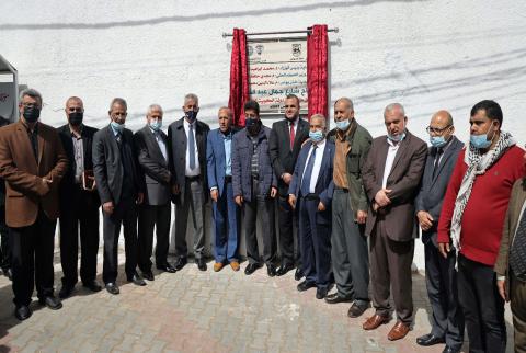 وزير الحكم المحلي يفتتح مجموعة مشاريع في قطاع غزة