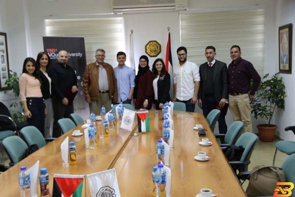 جانب من توقيع الاتفاقية أيبك تقدم رعاية حصرية لمؤتمر "TEDx" في جامعة القدس