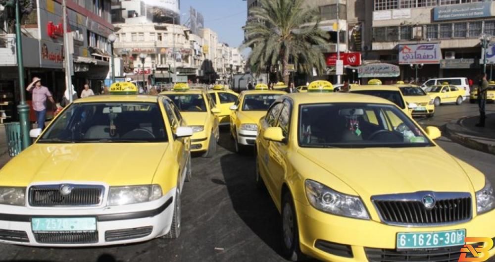 صورة أرشيفية-مركبات فلسطينية عمومية إضراب للنقل العام في الضفة الغربية بعد عيد الفطر