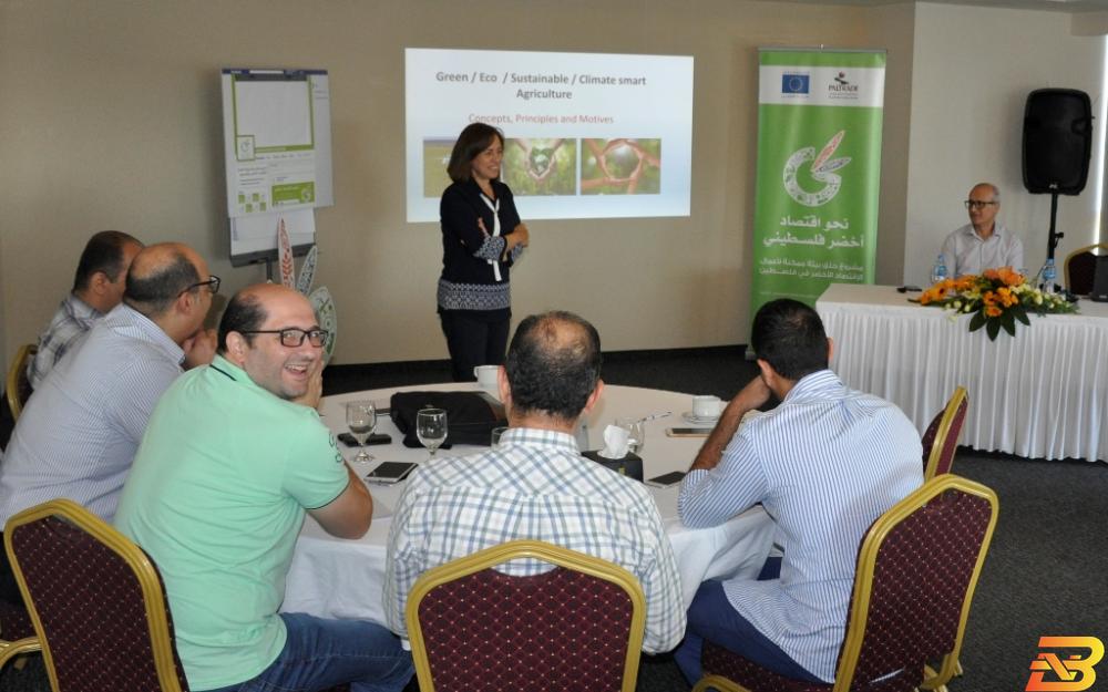 جانب من التدريب بال تريد يختتم تدريبه المتخصص في مجال الاقتصاد الأخضر