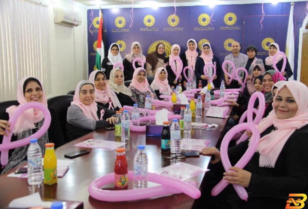 جانب من اللقاء لقاء توعوي لموظفات سلطة النقد حول أهمية الكشف المبكر عن سرطان الثدي