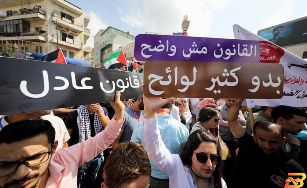جانب من الفعاليات الشعبية الاحتجاجية على القانون-تصوير وكالات مقال-ضد إسقاط الضمان الاجتماعي!
