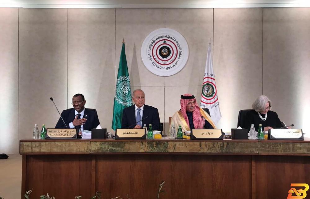 جانب من الاجتماعات التحضيرية-تصوير وكالة الأنباء اللبنانية بمشاركة فلسطين-انطلاق الأعمال التحضيرية للقمة الاقتصادية العربية في بيروت