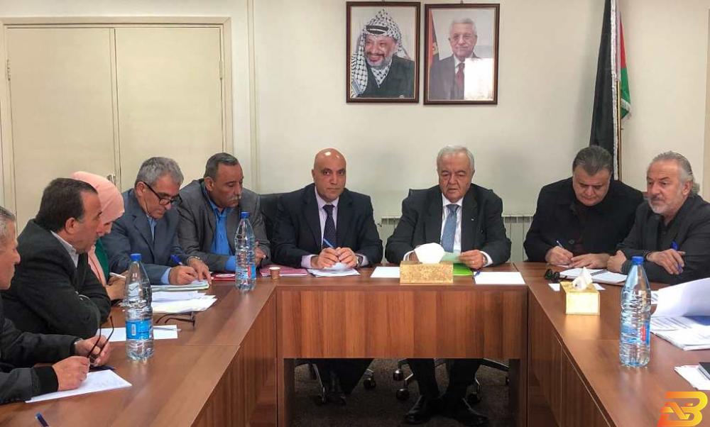 جانب من الاجتماع هل سيتم رفع الحد الأدنى للأجور في فلسطين قريباً؟
