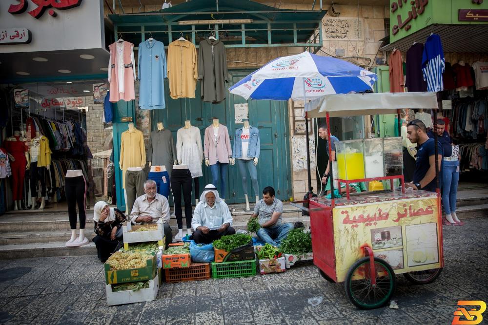 السوق في بيت لحم-أرشيف وكالات الإحصاء: ارتفاع مؤشر غلاء المعيشة الشهر الماضي