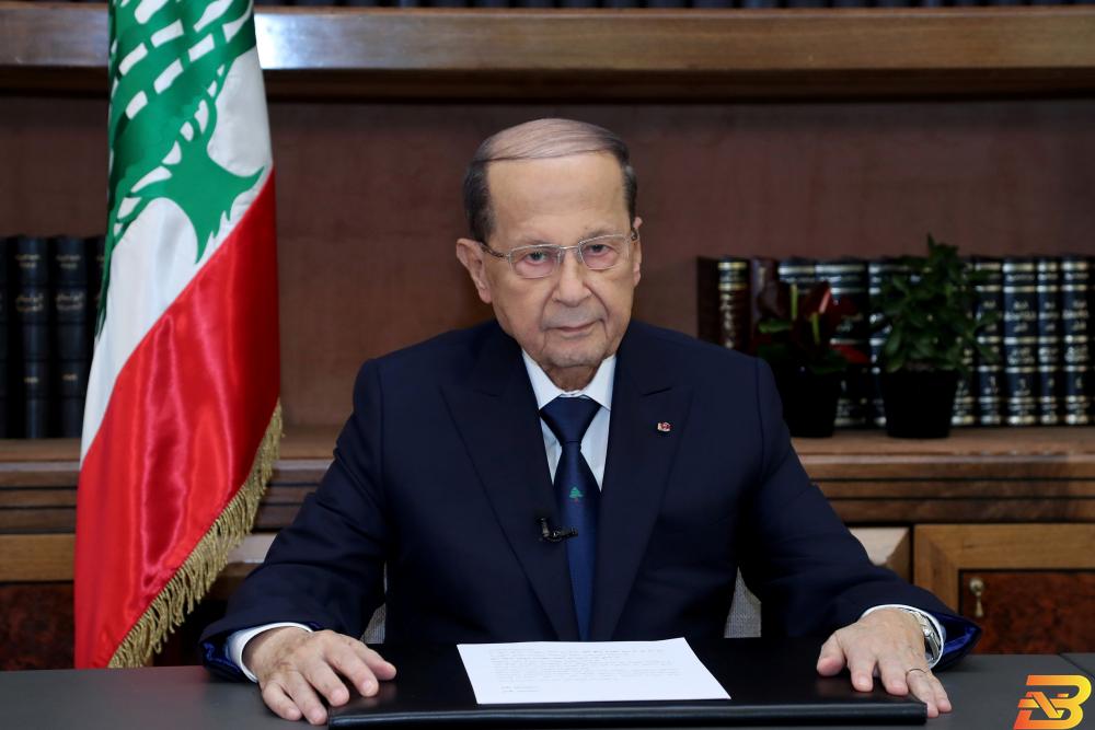 الرئيس اللبناني ميشال عون في قصر بعبدا يوم 21 نوفمبر تشرين الثاني 2018. صورة لرويترز رئيس لبنان يدعو للاتفاق على ميزانية 2019 مع احتجاج عسكريين متقاعدين