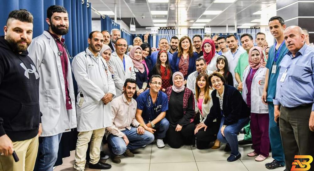 جانب من استقبال الوفد بنك فلسطين يقدم رعايته لاستضافة وفد طبي من خارج الوطن