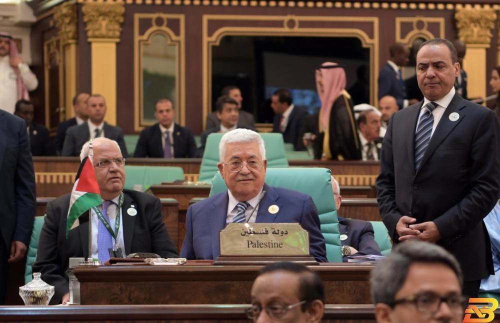 الرئيس محمود عباس، اثناء مشاركته في القمة الاسلامية-تصوير ثائر غنايم الرئيس من مكة: نعيش أزمة مالية خانقة تعيق عمل مؤسساتنا