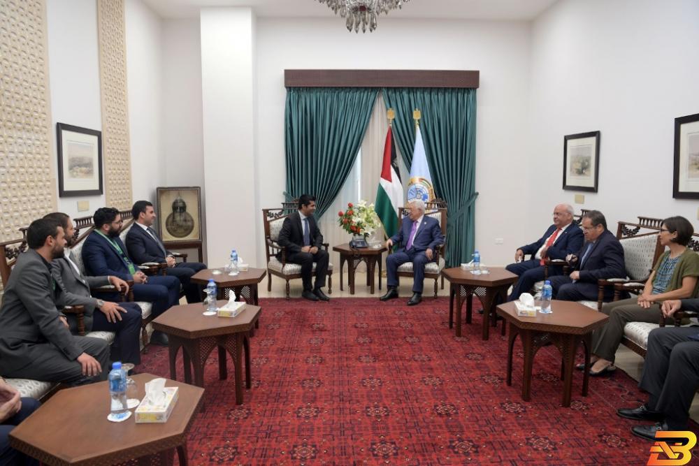 جانب من اللقاء الرئيس يستقبل مؤسس شركة كريم
