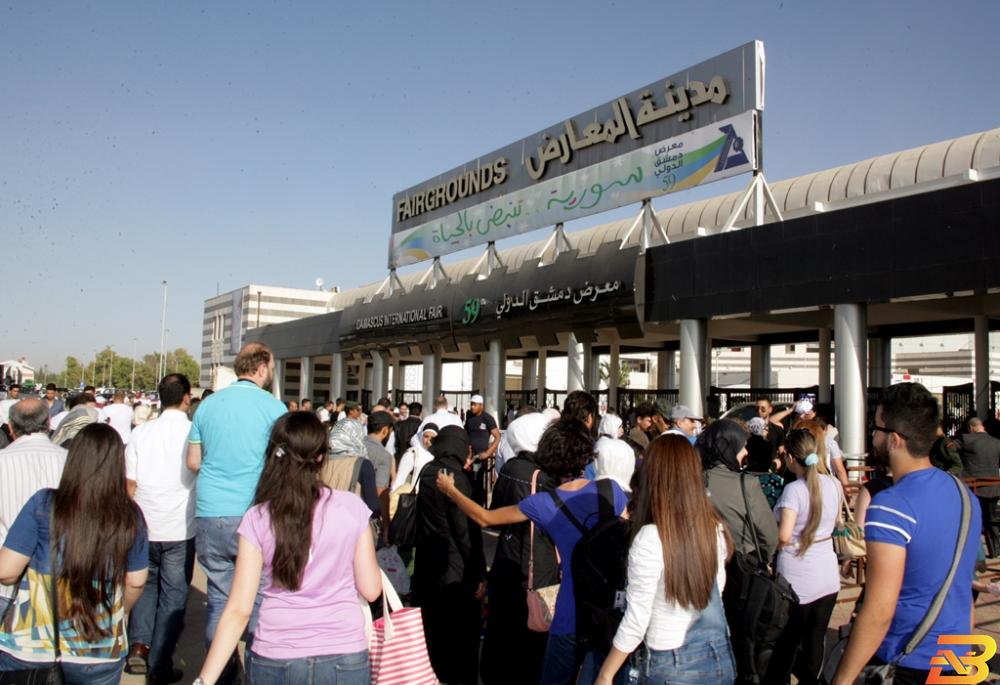 معرض دمشق الدولي-أرض المعارض-أرشيف فلسطين تشارك بوفد من رجال الأعمال والمقاولين في معرض دمشق الدولي