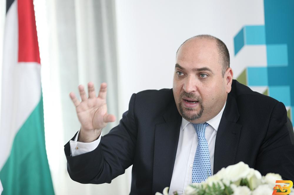 الرئيس التنفيذي لبورصة فلسطين أحمد عويضة-أرشيف وفا 188 مليون دولار أميركي حجم توزيعات أرباح الشركات المدرجة بالبورصة للسنة المالية 2018