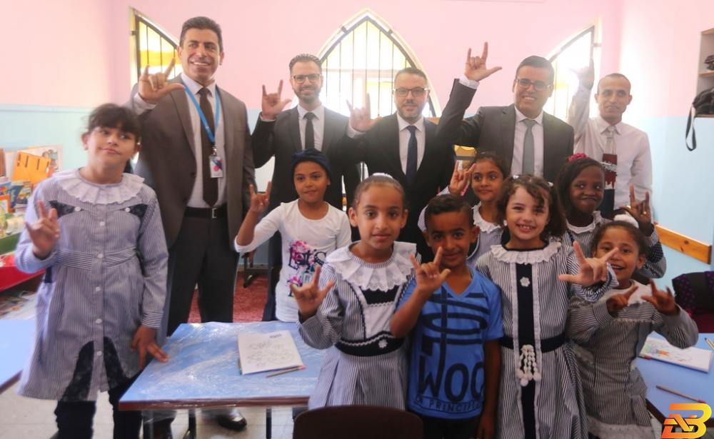 جانب من افتتاح المشروع ’جوال’ تدعم مدرسة للتربية الخاصة في غزة
