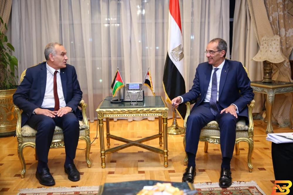 جانب من اللقاء وزير الاتصالات يبحث التعاون مع نظيره المصري