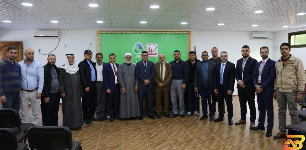 جانب من حفل الافتتاح جوال وبلدية دير البلح تفتتحان مشروع تجهيز وتأثيث قاعة منتزه المحطة