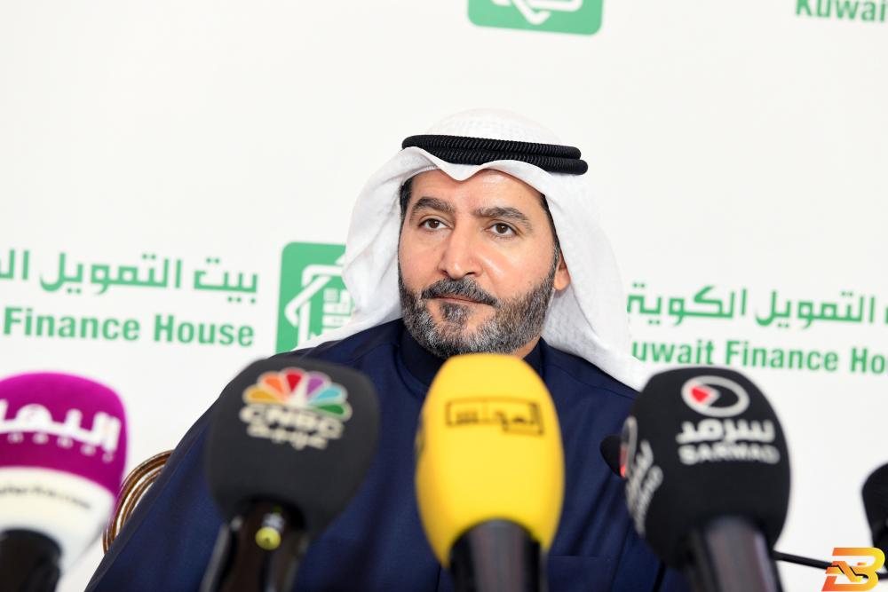 رئيس مجلس إدارة بنك "بيت التمويل الكويتي" حمد المرزوق-تصوير كونا الإعلان عن أكبر مصرف إسلامي في العالم