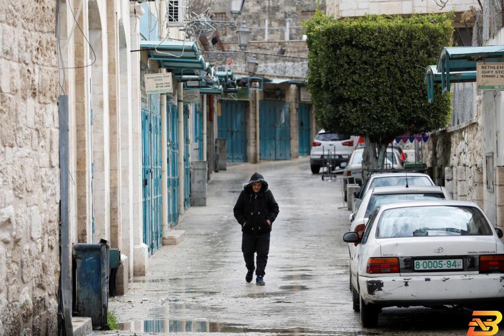 شوارع بيت لحم شبه خالية-تصوير رويترز ’الكورونا’ يعطّل العمل في غالبية القطاعات في بيت لحم