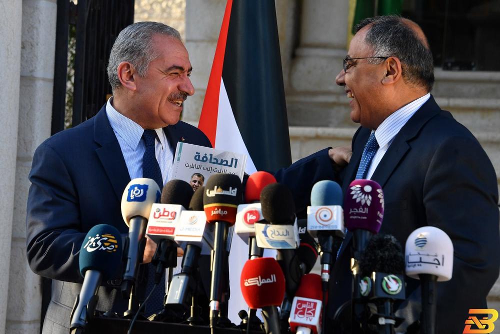 جانب من المؤتمر الصحفي تأجيل الأقساط المستحقة على كامل الأراضي المستأجرة من الأوقاف