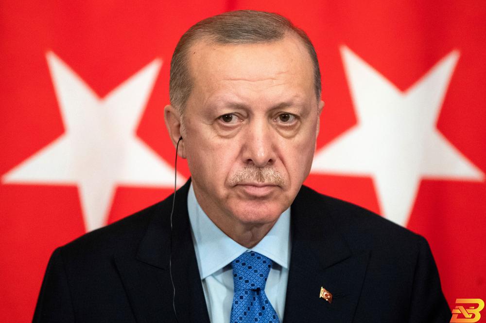 الرئيس التركي رجب طيب أردوغان خلال مؤتمر صحفي في موسكو يوم 5 مارس آذار 2020. صورة لرويترز من ممثل لوكالات الأنباء. اردوغان: تركيا ستحبط المتآمرين الماليين