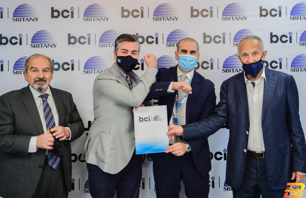 جانب من توقيع الاتفاقية توقيع اتفاقية تعاون مشترك بين BCI وسبيتاني