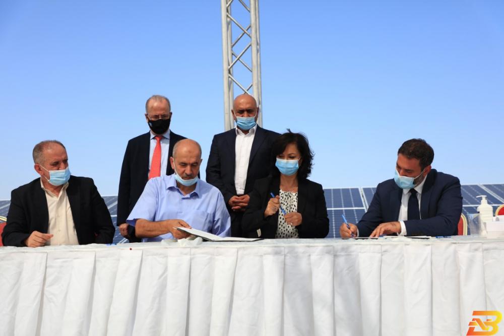 افتتاح محطة نور جنين للطاقة الشمسية