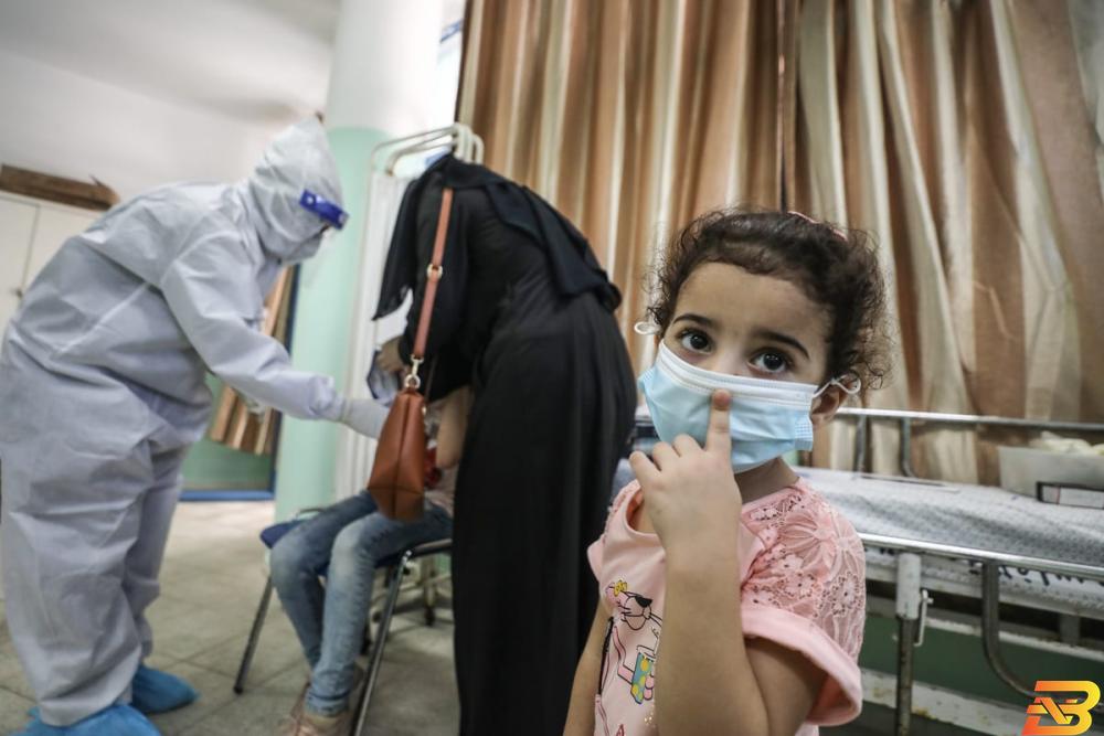 صور توضيحية-مركز فلسطيني لفحص فيروس كورونا-تصوير وكالات الطفرة البريطانية تنتشر في الضفة الغربية