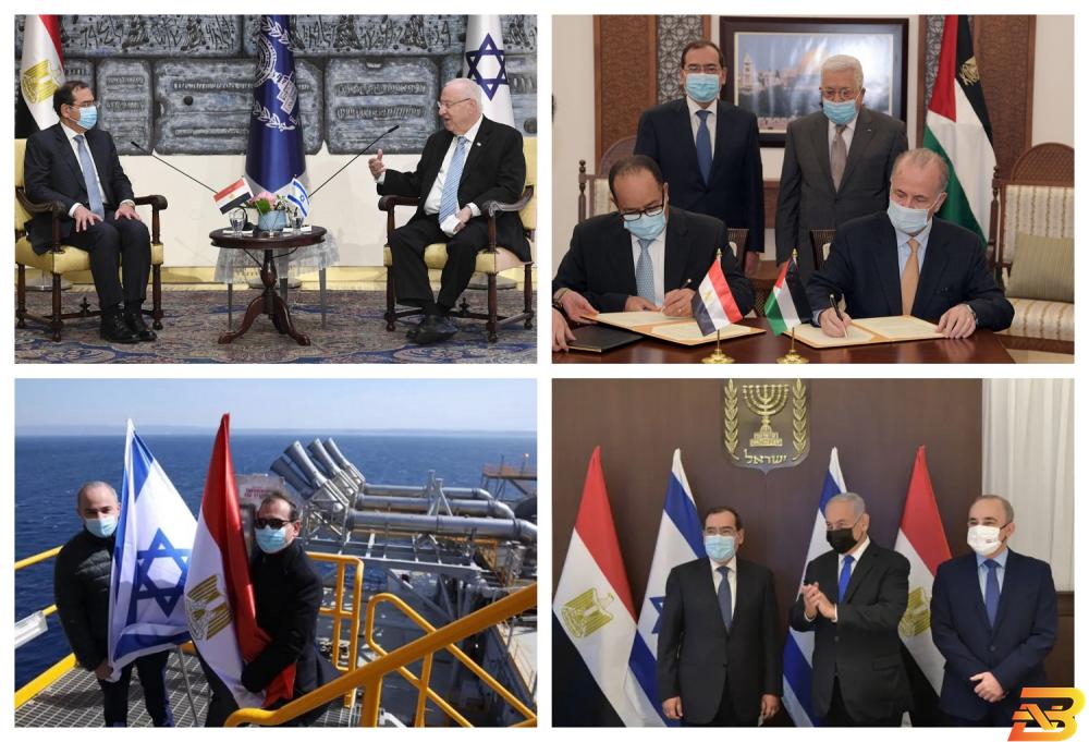 جانب من زيارة وزير البترول والثروة المعدنية المصري طارق الملا إلى رام الله وتل أبيب مصر تنجز خطوات كبيرة نحو تحولها لمركز إقليمي لتداول الغاز الطبيعي