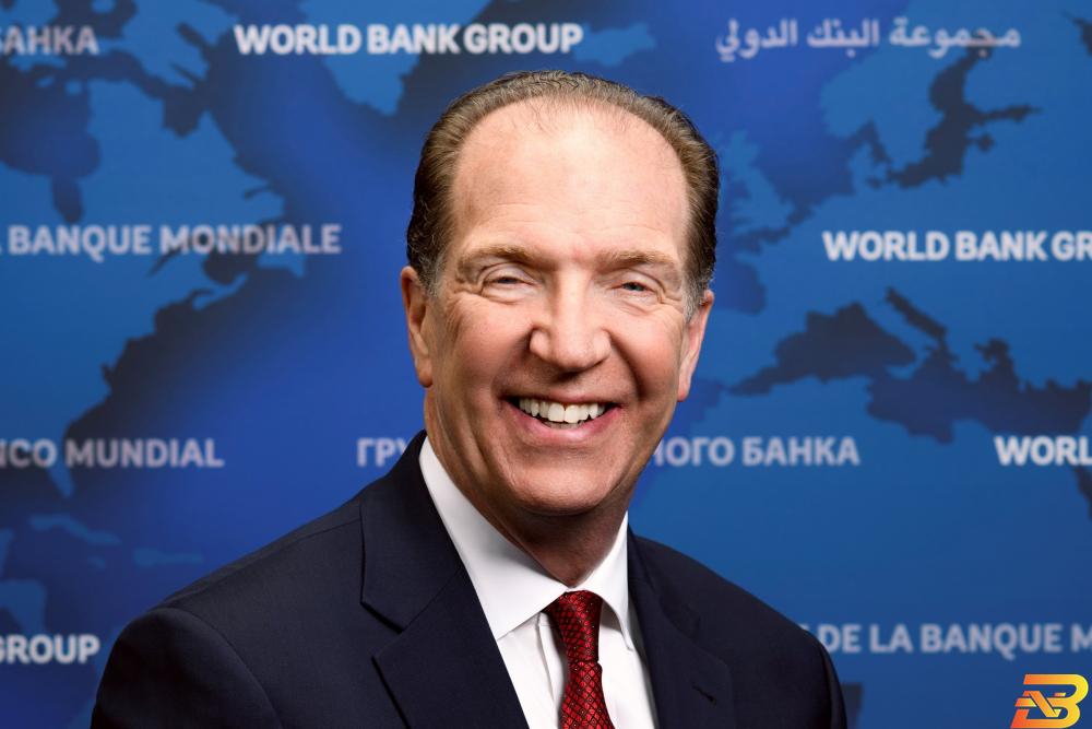 رئيس البنك الدولي ديفيد مالباس البنك الدولي يتوقع أن تمدّد مجموعة العشرين مبادرتها لتجميد مدفوعات الديون